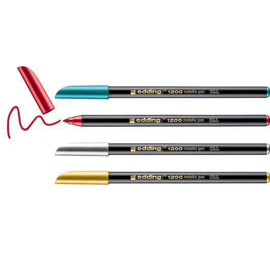 Edding 1200 Filzstifte fein schwarz 1 mm – Set für Schule & Zeichnen