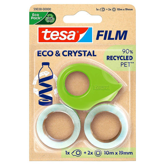 tesafilm eco & crystal Klebeband - transparenter Klebefilm aus