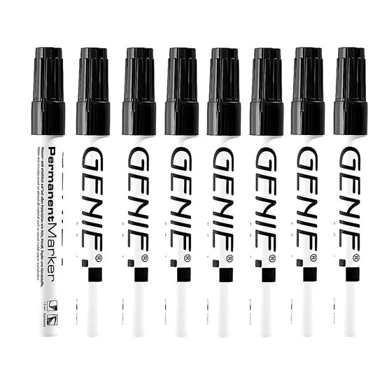 Genie 12592 Permanent Marker (mit 1-3 mm Rundspitze Metallschaft) 8er Pack;
