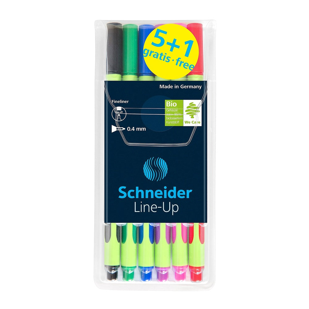 Schneider Schreibgeräte Etui Fineliner Line-Up 04 Aktion 5+1