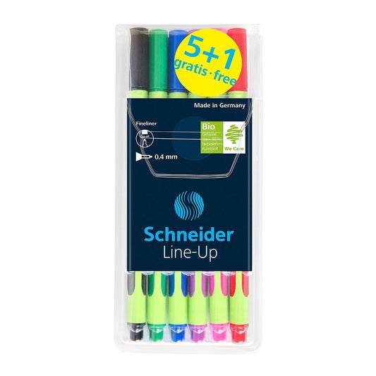 Schneider Schreibgeräte Etui Fineliner Line-Up 04 Aktion 5+1