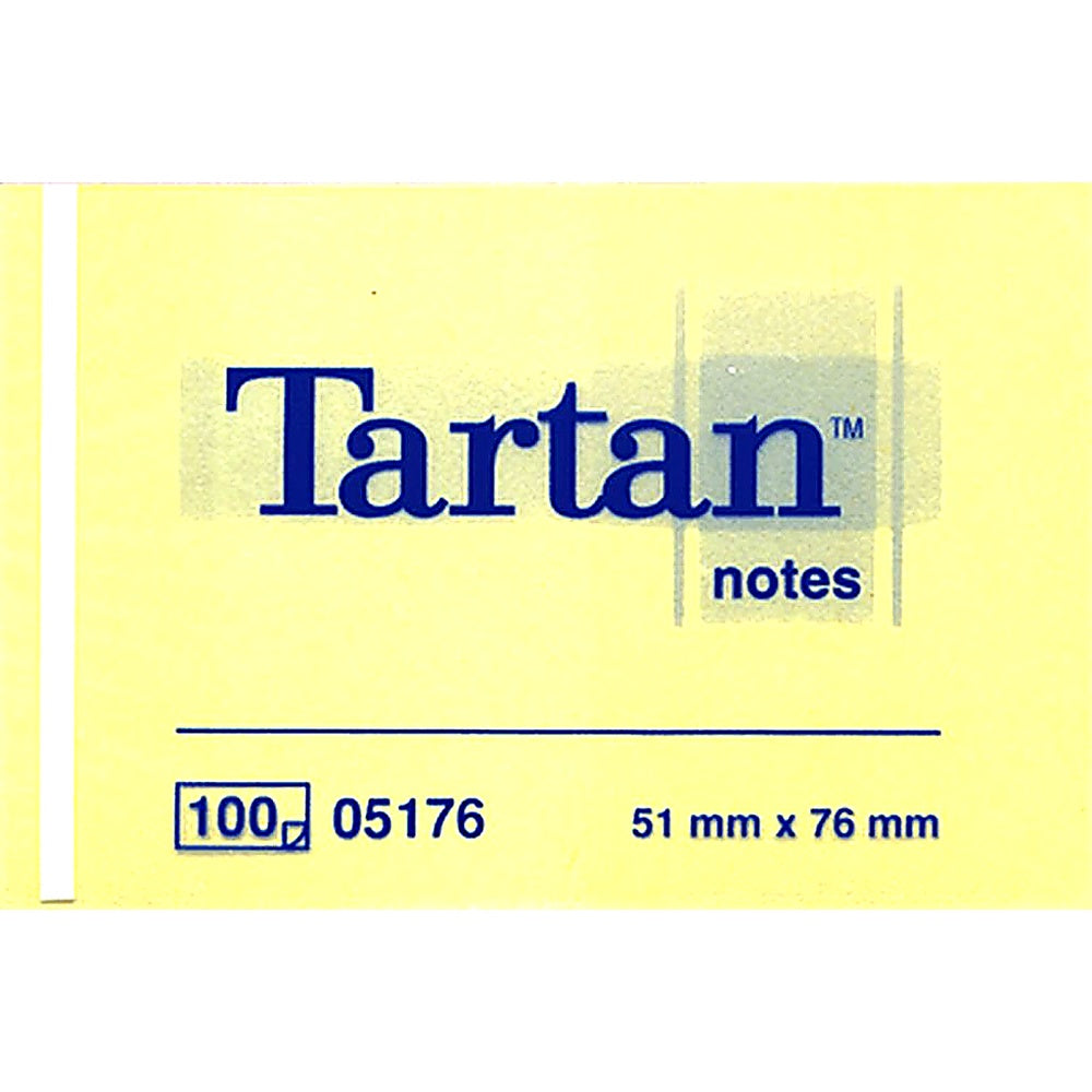 Tartan 05176 Notes Haftnotizen 51 x 76 mm hellgelb 1 Stück