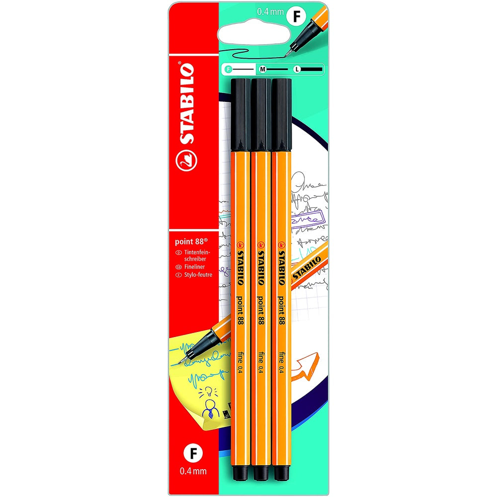 STABILO Fineliner point 88 3er Pack