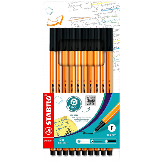 STABILO Fineliner point 88 10er Set verschiedene Farben