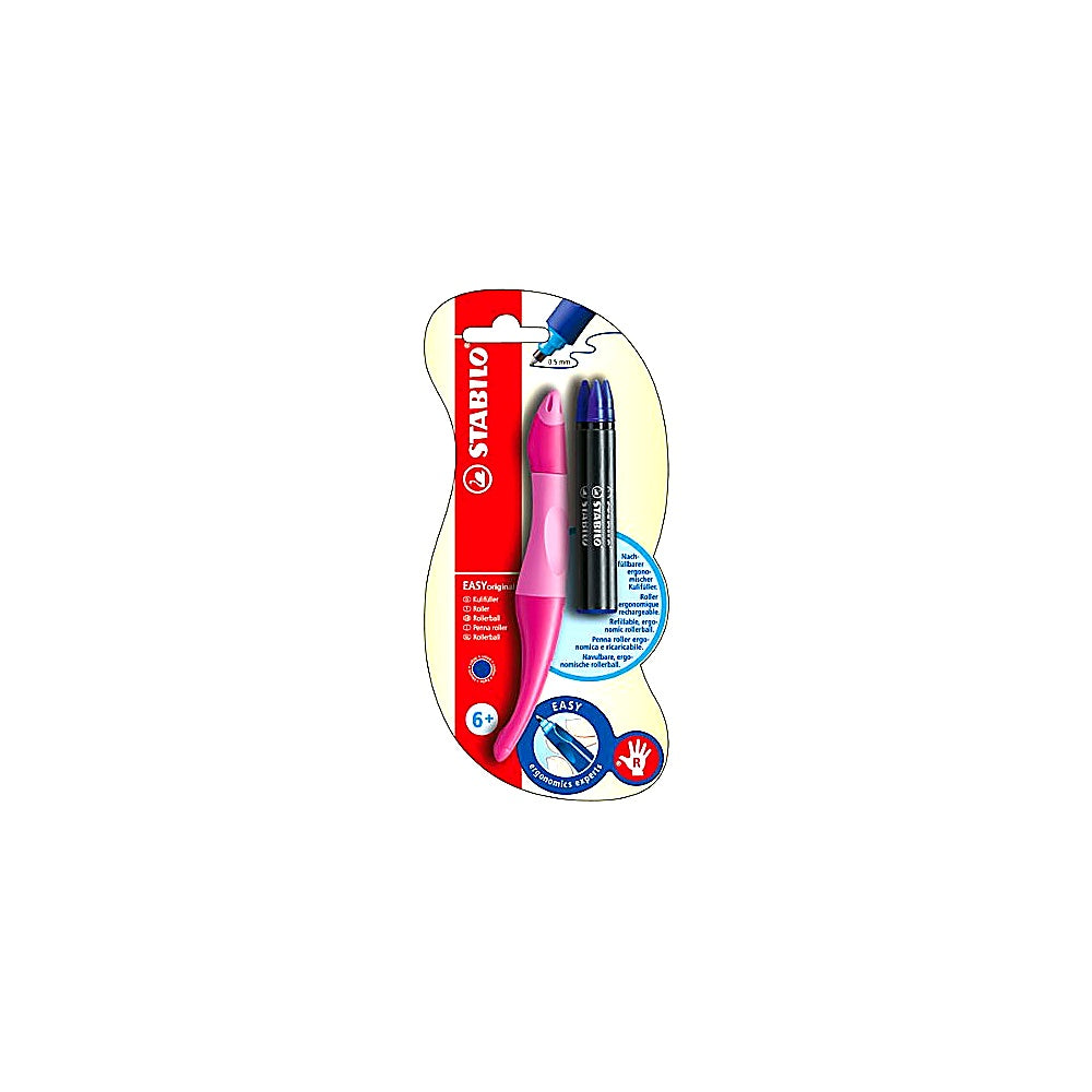 STABILO EASYoriginal Tintenroller ergonomisch pink hellpink inkl 3 Patronen