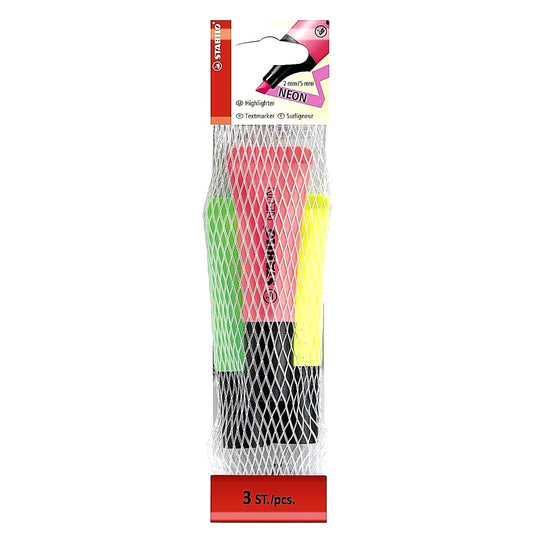 STABILO NEON 3er Set - Textmarker