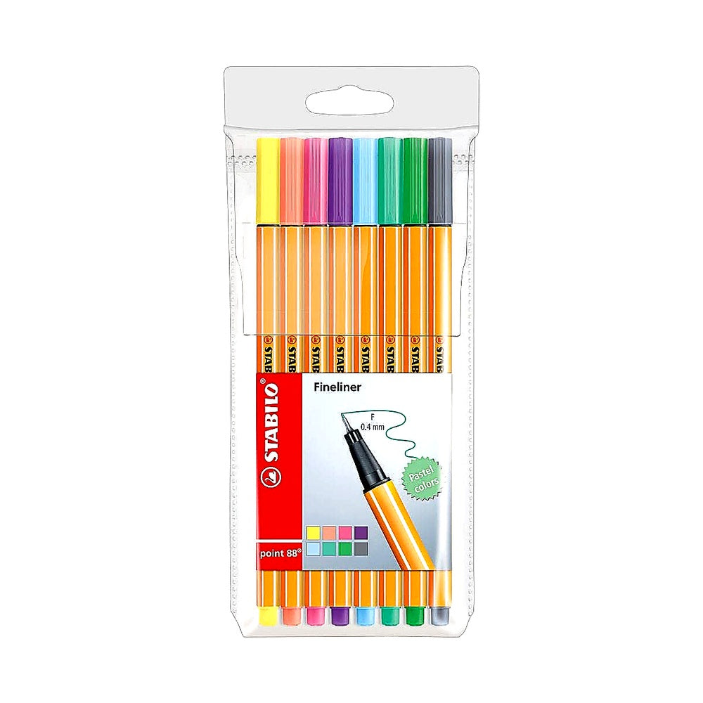 STABILO Fineliner point 88 8er Set verschiedene Farben