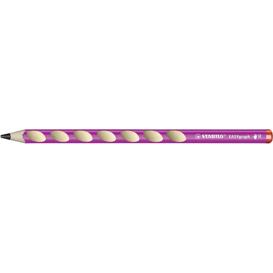STABILO Ergonomischer Dreikant-Bleistift Rechtshänder EASYgraph Einzelstift B