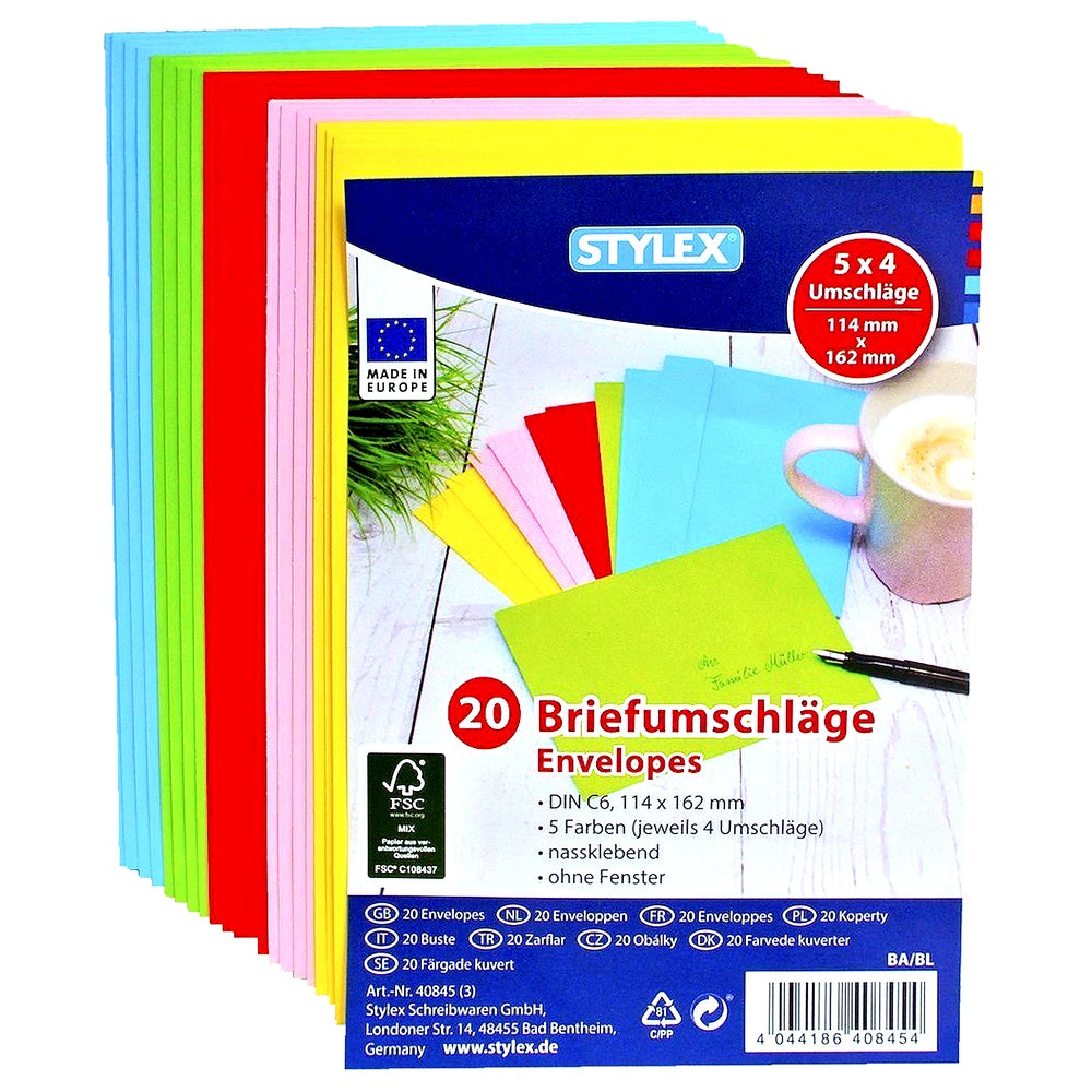 Farbige Briefumschläge Farbig C6