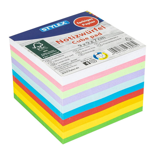 Stylex 43607 Notizwürfel mit weißem Papier