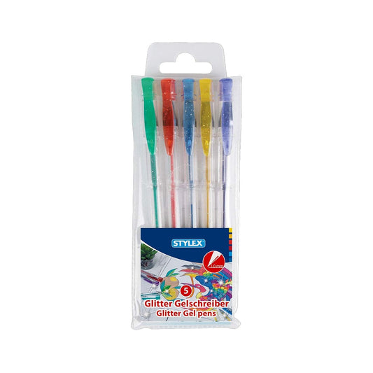 Stylex Gelschreiber Set 5 Gelstifte 1 mm