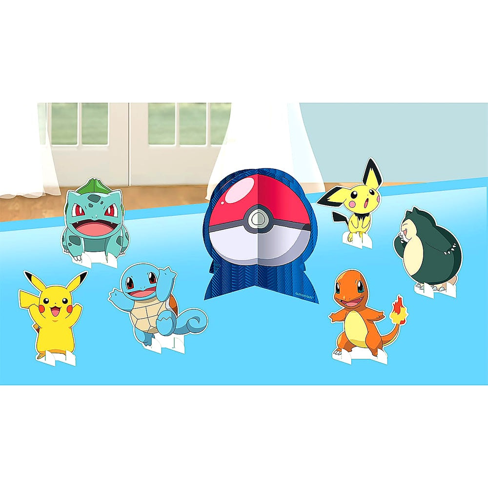 Amscan 9917124 - Pokémon Kindergeburtstagsparty Tischdekoration - 7 Stück