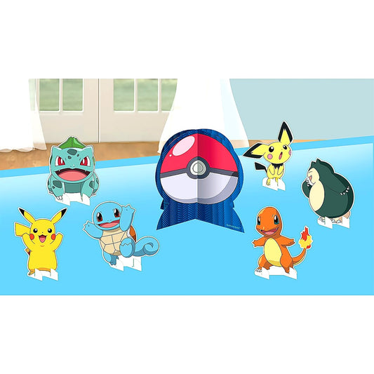 Amscan 9917124 - Pokémon Kindergeburtstagsparty Tischdekoration - 7 Stück
