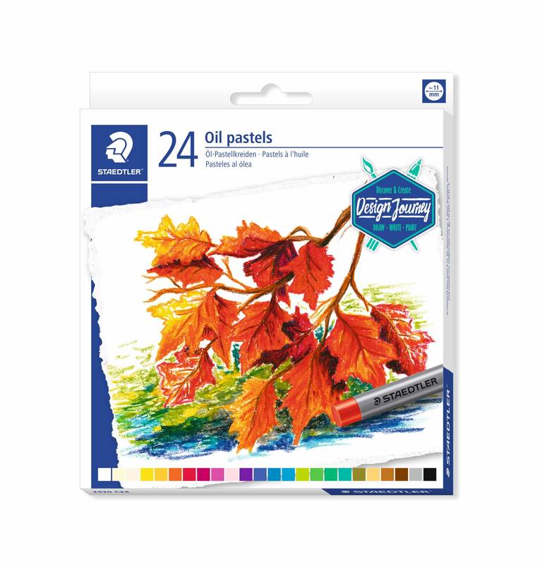 Staedtler Ölpastellkreiden 24er Kartonetui bunte Pastellkreiden