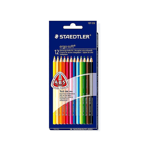 Staedtler Ergosoft Buntstifte 12er ABS System brillante Farben