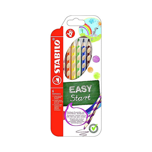 STABILO Buntstift Rechtshänder EASYcolors 6er Set 6 verschiedene Farben