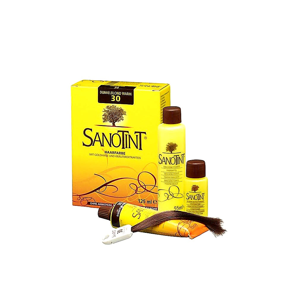 Sanotint Haarfarbe permanente Haarcoloration schonende Formel