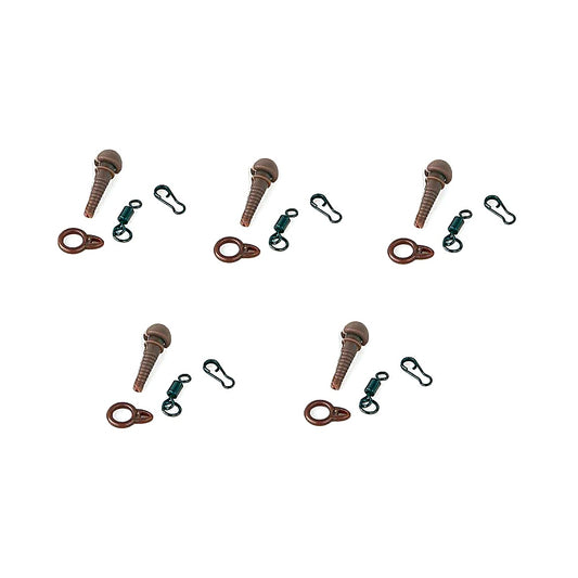 Fox Carp Safety Sleeves braun, für Karpfen Rigs, 10 Stück