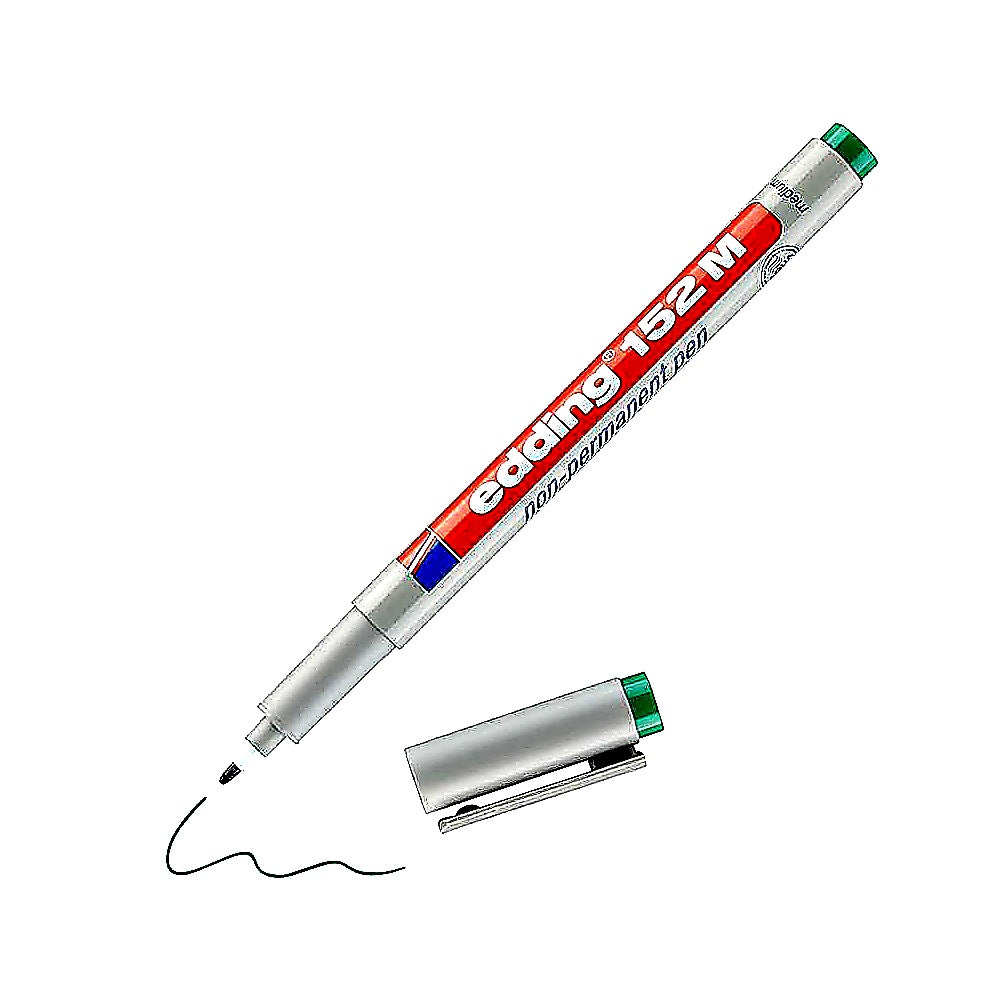Edding 152 M Non-permanenter Folienschreiber 1mm, Glas & Folien Marker