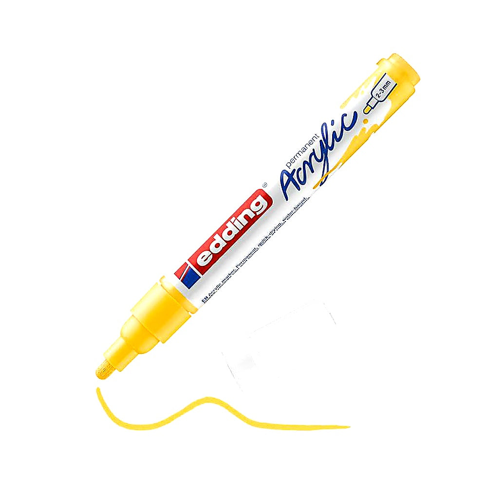 Edding 5100 Acrylmarker medium, Rundspitze 2–3 mm, wasserfest, Leinwand & Holz