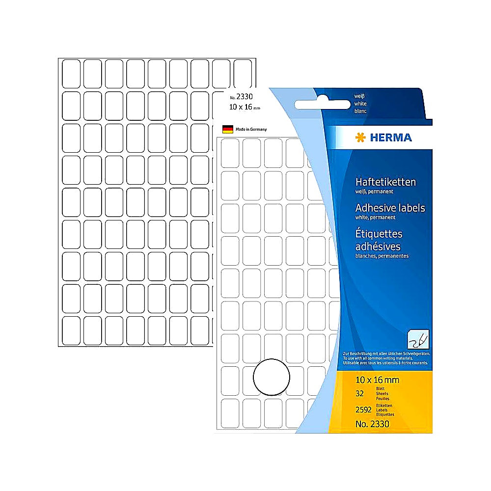HERMA Vielzweck-Etiketten weiß universell beschriftbar 100 Stück