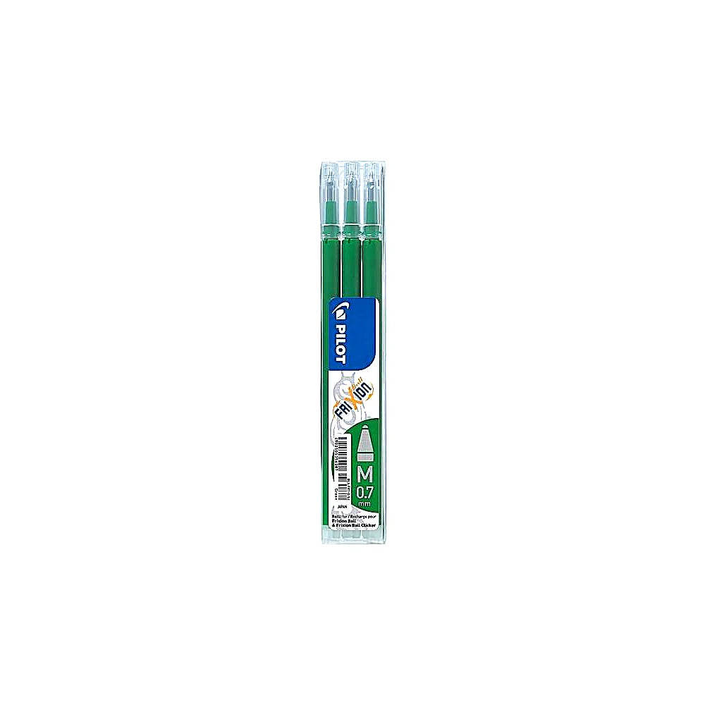 Pilot Frixion Ball Mine 3er Set 0.7mm radierbar Ersatzmine Schule Büro
