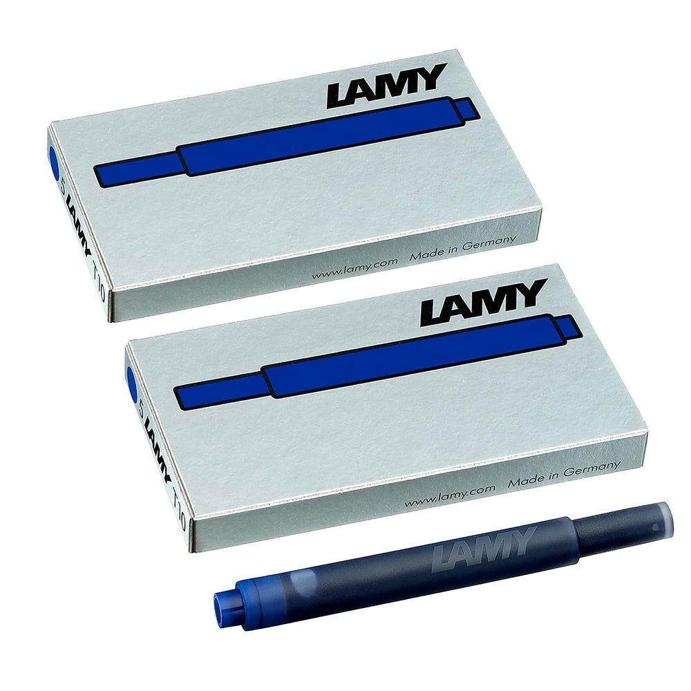 LAMY T10 Tintenpatronen blau 2er Set Original Tinte für LAMY Füllhalter