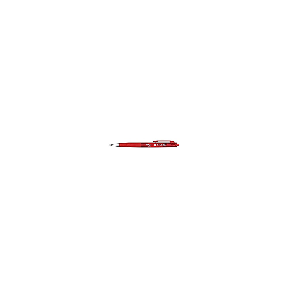 FORAY Gelschreiber 0,4mm Rot, 12 Stück, Schreibwaren
