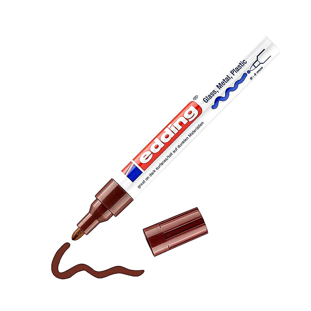 Edding 750 Lackmarker, mittlere Spitze 2–4 mm, deckend, für viele Materialien
