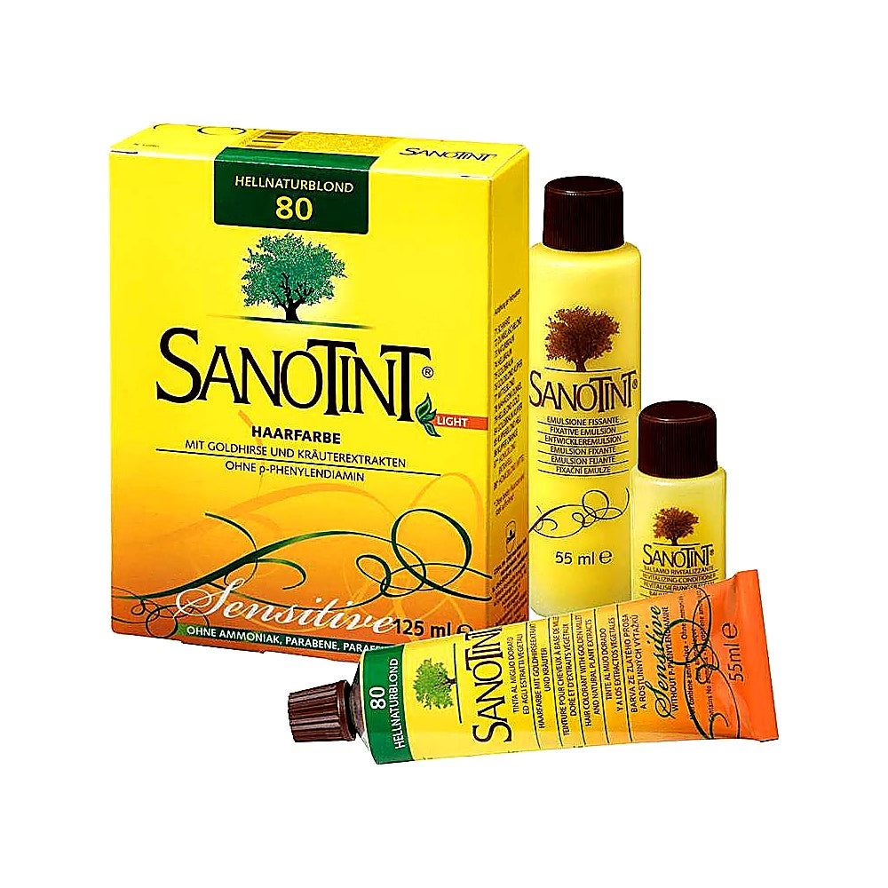 Sanotint Haarfarbe permanente Haarcoloration schonende Formel