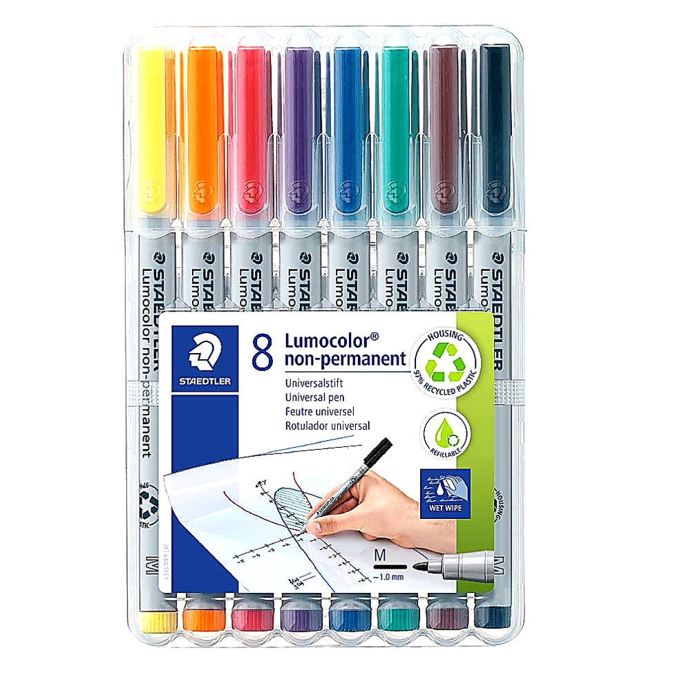 Staedtler Lumocolor Folienstift non-permanent 8er Set abwischbar