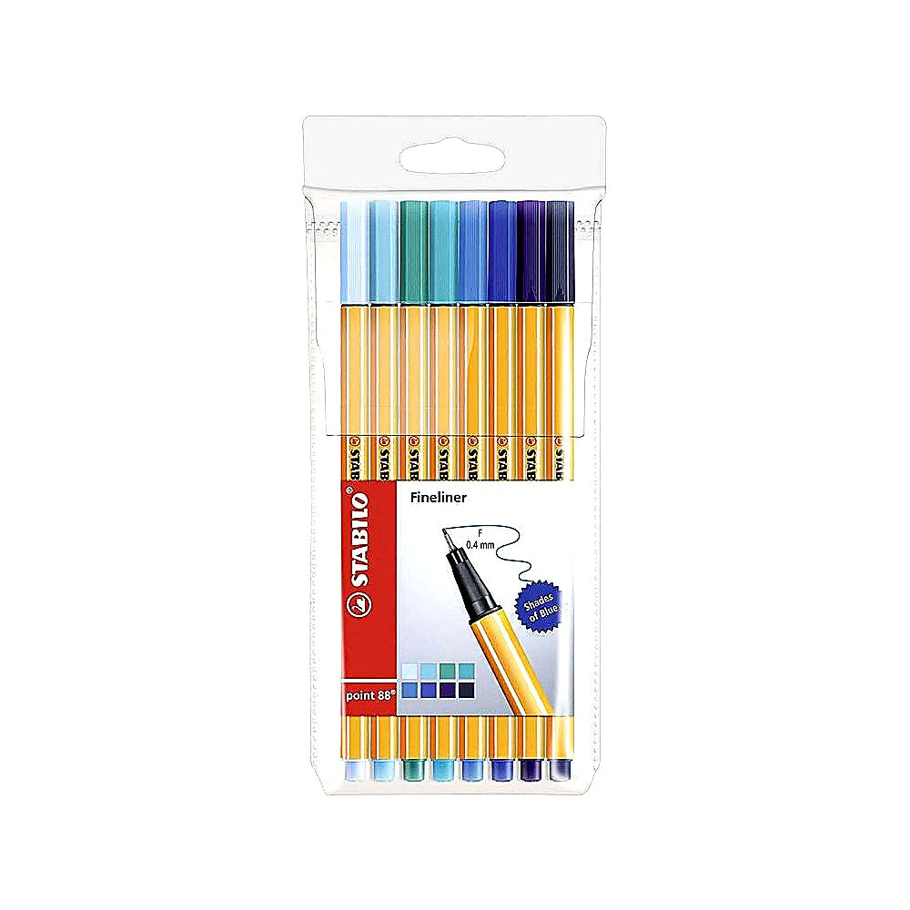 STABILO Fineliner point 88 8er Set verschiedene Farben