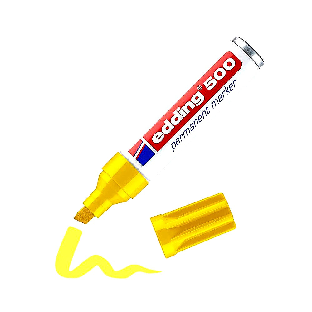 Edding 500 Permanentmarker, Keilspitze 2–7mm, wasserfest, schnelltrocknend