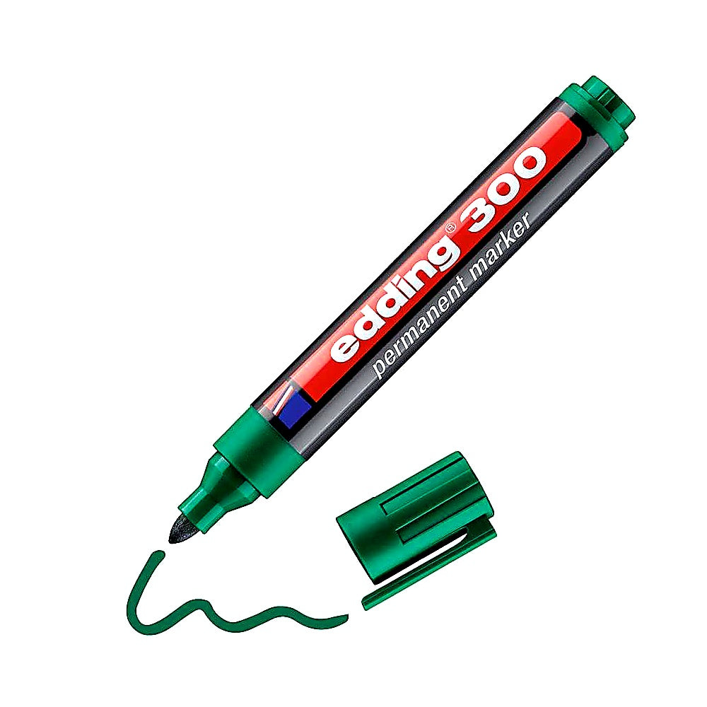 Edding 300 Permanentmarker, Rundspitze 1,5–3mm, wasserfest, schnelltrocknend