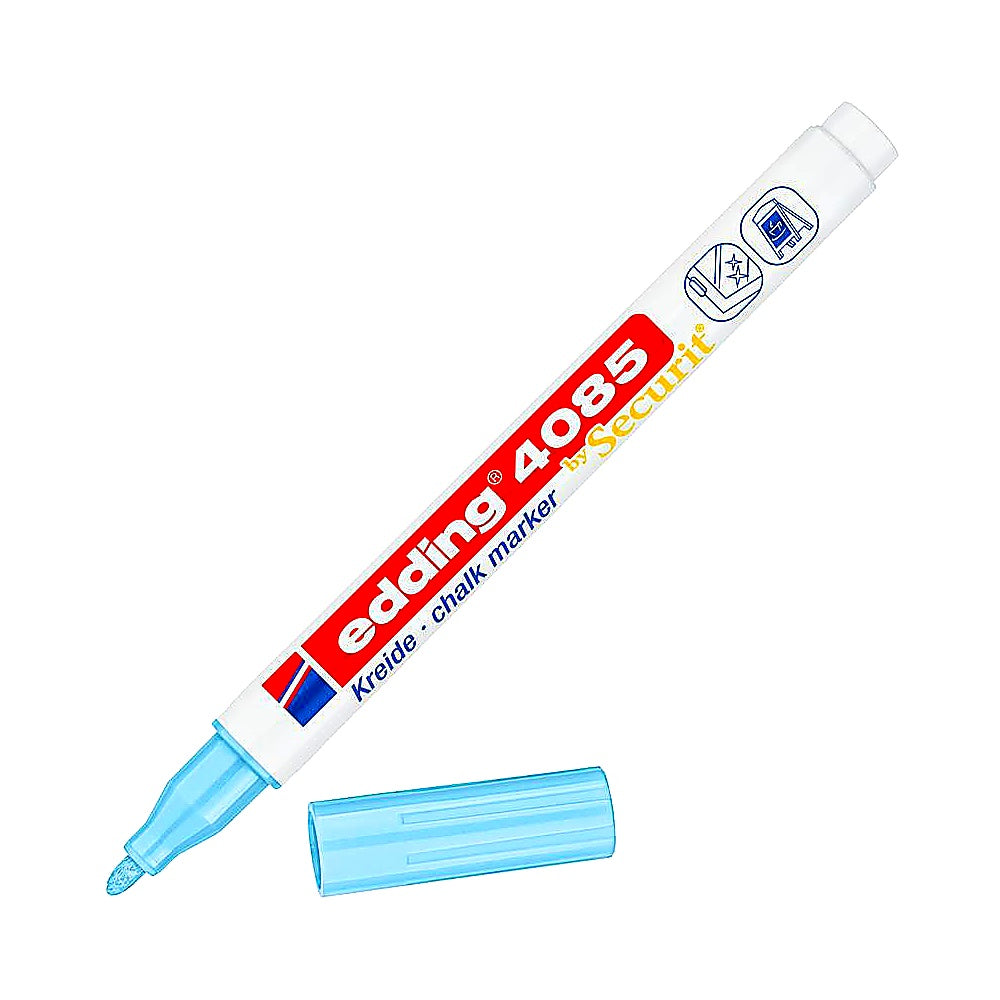 Edding 4085 Kreidemarker, Rundspitze 1–2mm, abwischbar, Fenster & Tafel