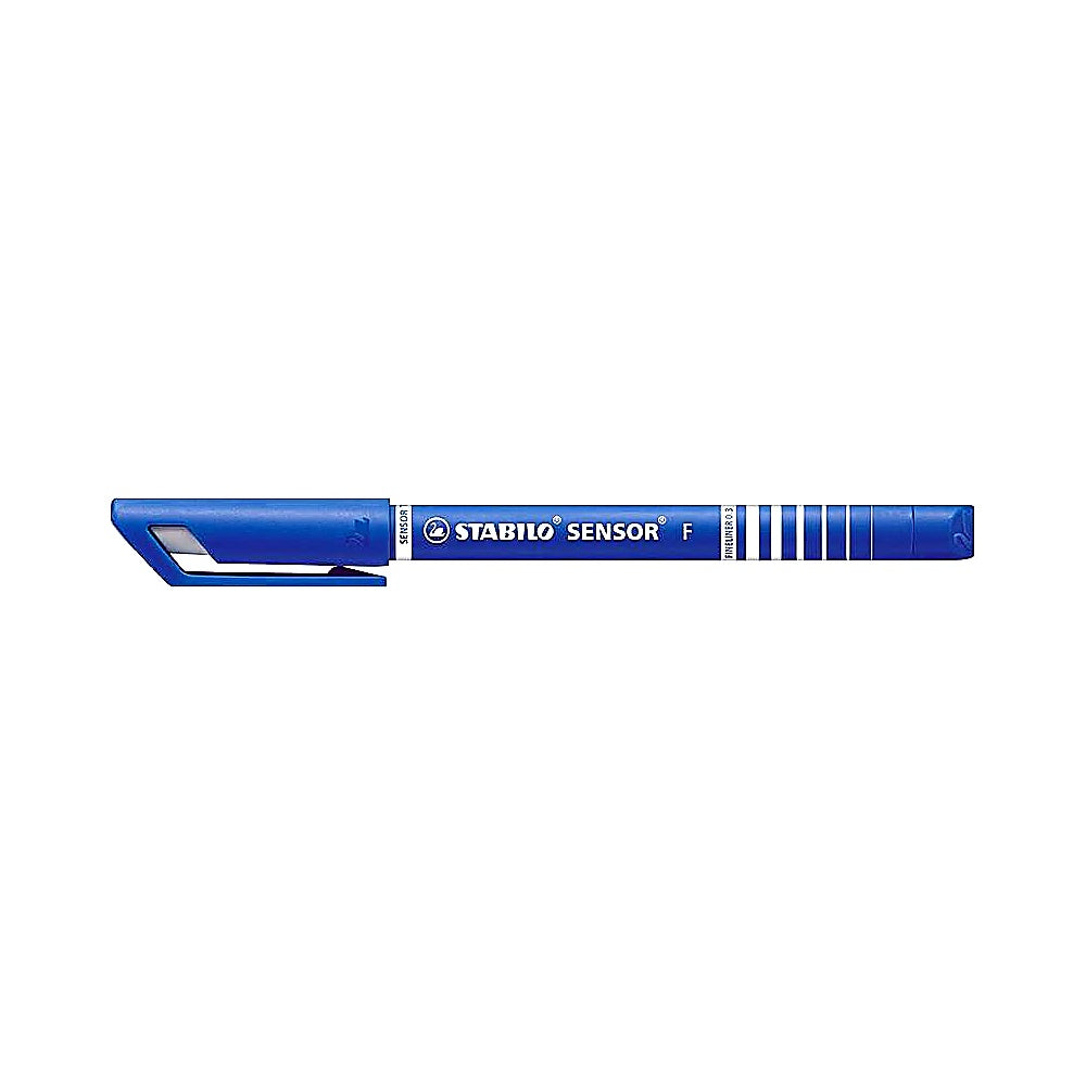 STABILO Fineliner SENSOR F blau Feinschreiber Schule Büro