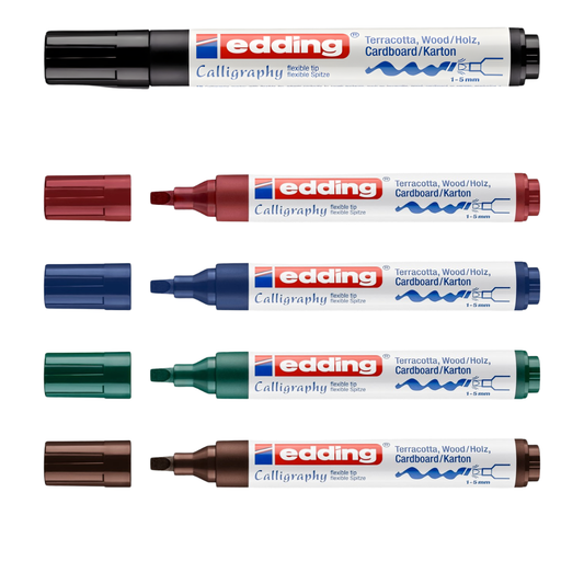 Edding 1455 CR Kalligrafiemarker, Filzstift für Handlettering & Kalligraphie