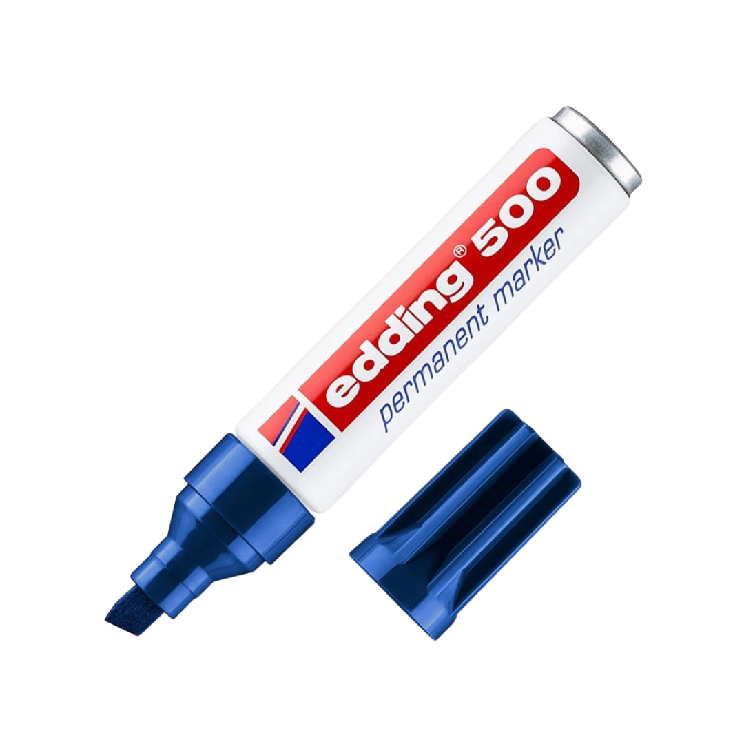 Edding 500 Permanentmarker, Keilspitze 2–7mm, wasserfest, schnelltrocknend