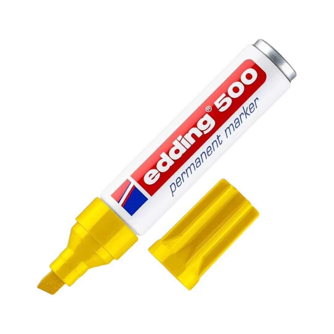 Edding 500 Permanentmarker, Keilspitze 2–7mm, wasserfest, schnelltrocknend