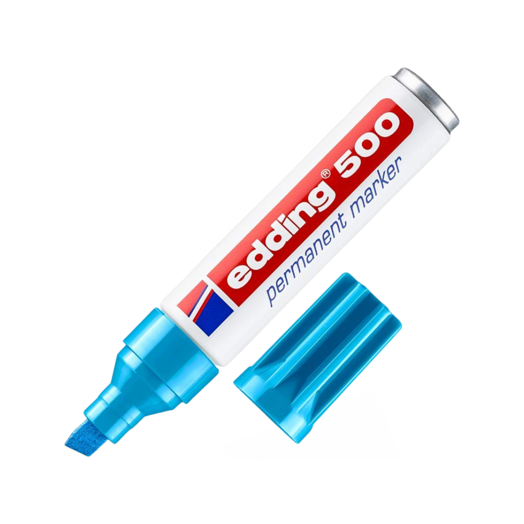 Edding 500 Permanentmarker, Keilspitze 2–7mm, wasserfest, schnelltrocknend