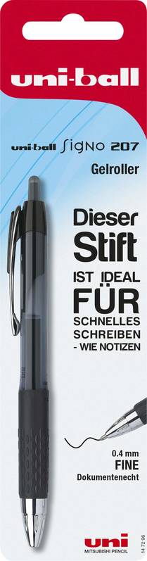 Uni Ball 147296 Gelroller Signo 207 0.4mm schwarz 1 Stück