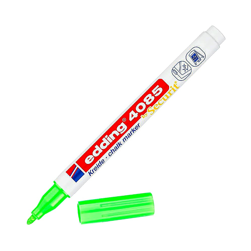 Edding 4085 Kreidemarker, Rundspitze 1–2mm, abwischbar, Fenster & Tafel