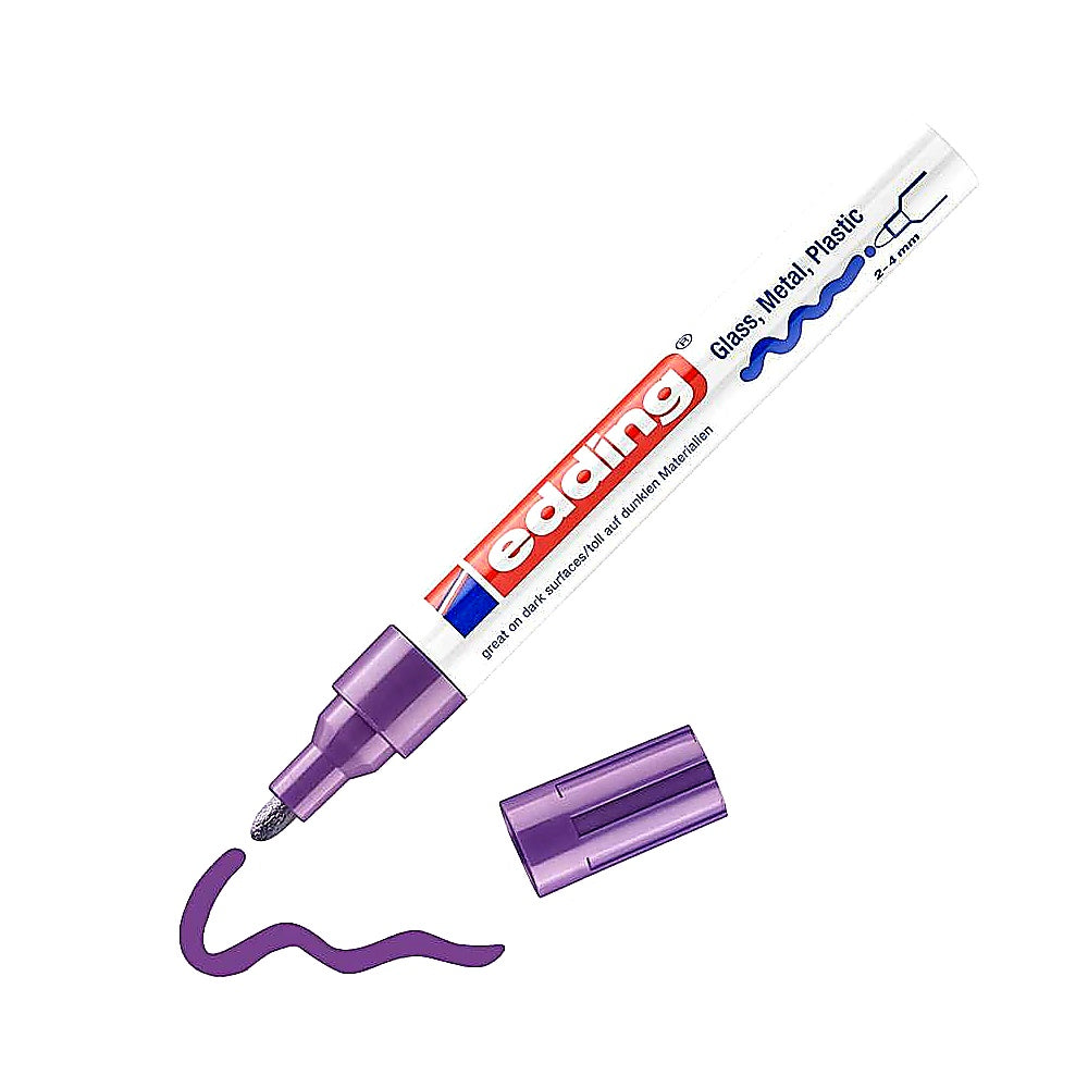 Edding 750 Lackmarker, mittlere Spitze 2–4 mm, deckend, für viele Materialien