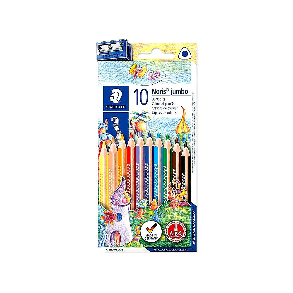 Staedtler Noris Club Jumbo Buntstifte 10er Set brillante Farben