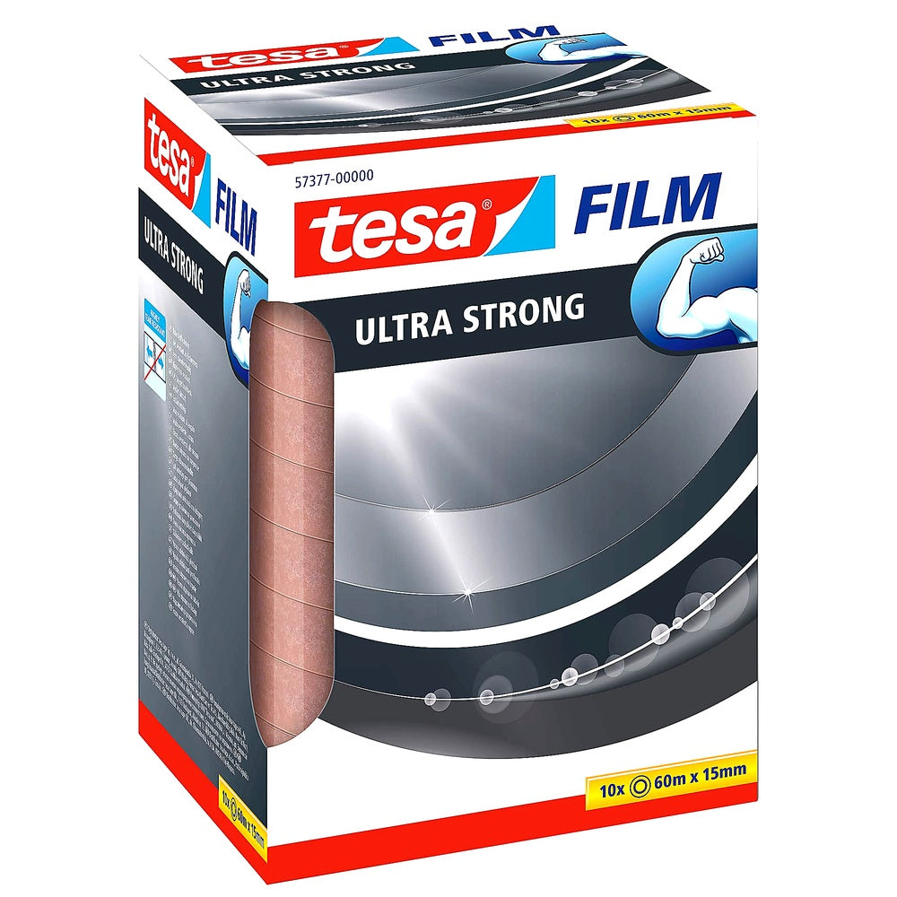 Tesa Power Perfect Gewebeband 2,75m x 38mm strapazierfähiges Klebeband Reparatur