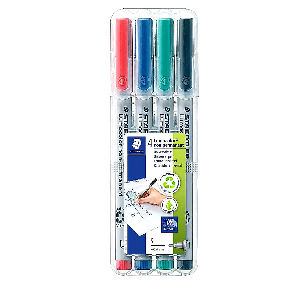 Staedtler Lumocolor Folienstift non-permanent 4er Set abwischbar