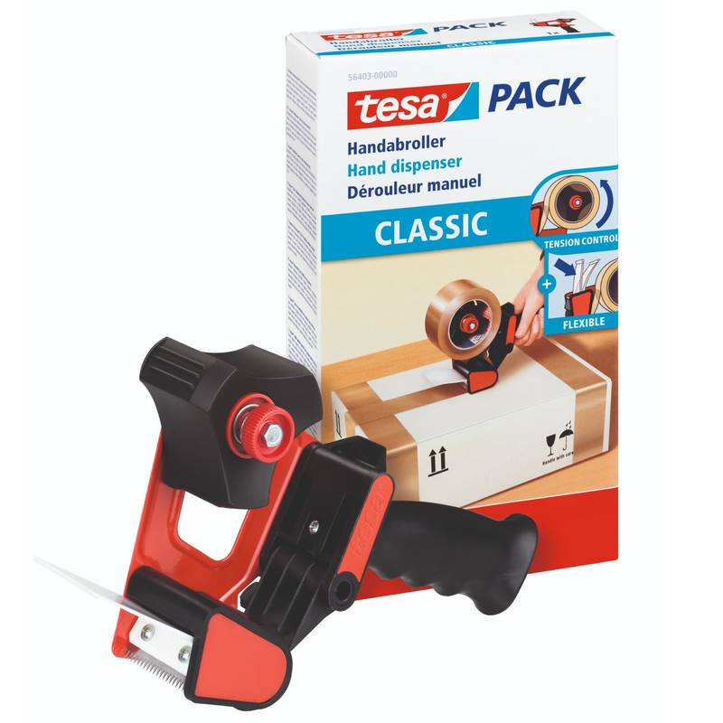 Tesa Handabroller Classic bis 50mm robuster Klebebandabroller