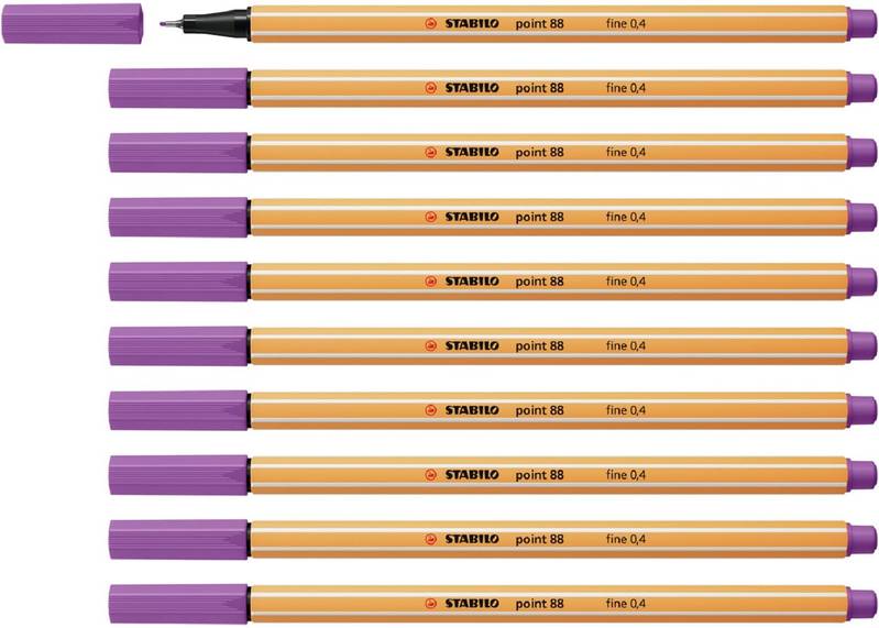 STABILO Fineliner point 88 10er Set verschiedene Farben