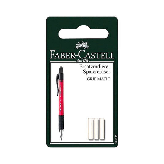 Faber Castell Ersatzradierer Grip Matic 3er, Radierer Nachfüllung