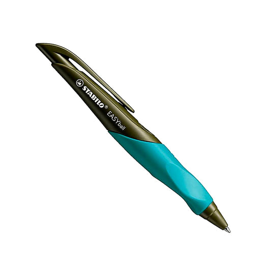 STABILO EASYball Kugelschreiber Linkshänder olive petrol ergonomisch